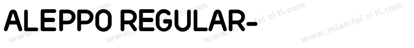 ALEPPO Regular字体转换